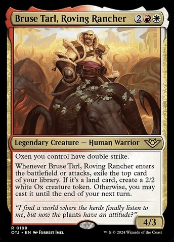 Magic: The Gathering - Outlaws of Thunder Junction - Bruse Tarl, Roving Rancher (198)