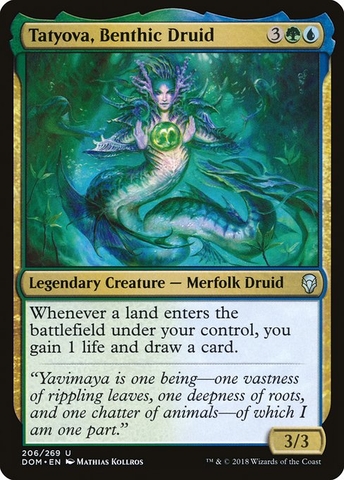Magic: The Gathering - Dominaria - Tatyova, Benthic Druid (206)