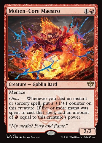 Magic: The Gathering - Secrets of Strixhaven - Molten-Core Maestro (125) Foil