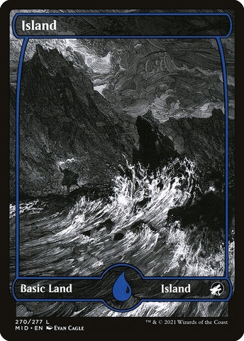 Magic: The Gathering - Innistrad: Midnight Hunt - Island (270) Foil