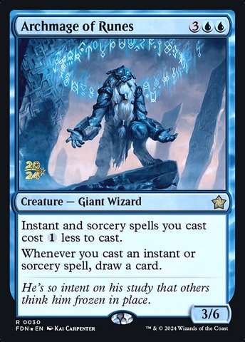 Magic: The Gathering - Foundations Promos - Archmage of Runes (30s) Foil