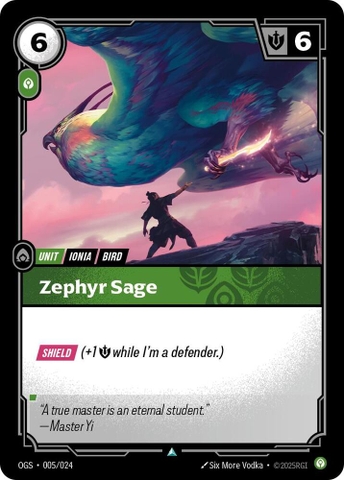Riftbound TCG - Origins: Proving Grounds - Zephyr Sage (005/024)