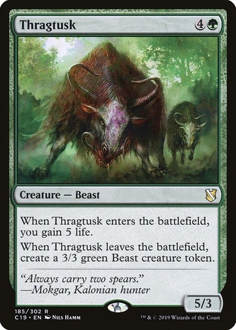 Magic: The Gathering - Commander 2019 - Thragtusk (185)