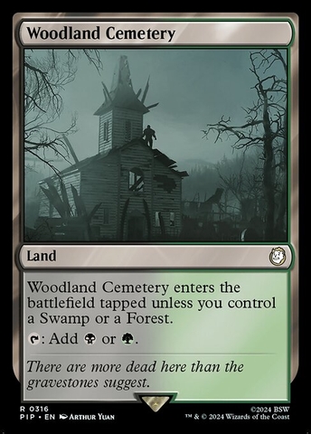 Magic: The Gathering - Fallout - Woodland Cemetery (316)