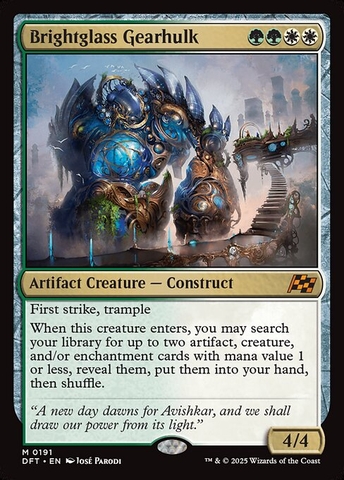 Magic: The Gathering - Aetherdrift - Brightglass Gearhulk (191)