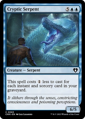 Magic: The Gathering - Commander Masters - Cryptic Serpent (83) Foil