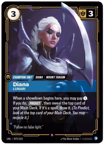 Riftbound TCG - Unleashed - Diana - Lunari (079/219) Foil