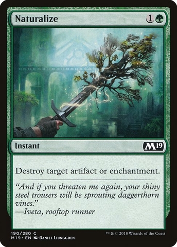 Magic: The Gathering - Core Set 2019 - Naturalize (190)
