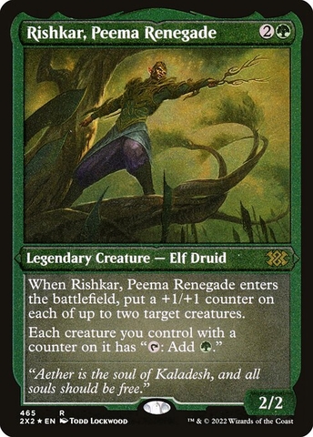 Magic: The Gathering - Double Masters 2022 - Rishkar, Peema Renegade (465) Etched Foil