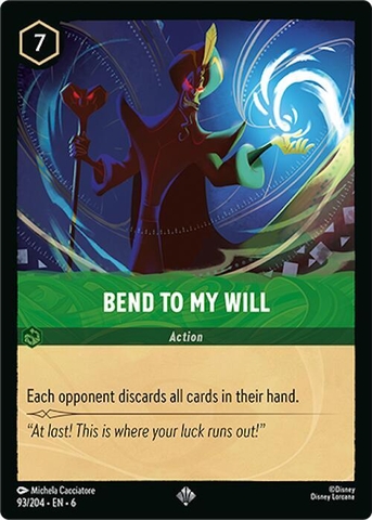 Disney Lorcana ~Azurite Sea~ Bend to My Will (93/204)