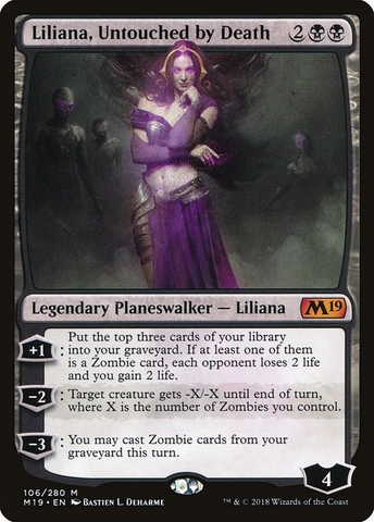 Magic: The Gathering - Core Set 2019 - Liliana, Untouched by Death (106)