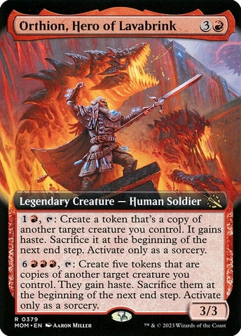 Magic: The Gathering - March of the Machine - Orthion, Hero of Lavabrink (379)