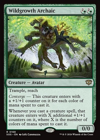 Magic: The Gathering - Secrets of Strixhaven - Wildgrowth Archaic (168) Foil