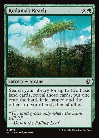 Magic: The Gathering - Lorwyn Eclipsed Commander - Kodama's Reach (113)