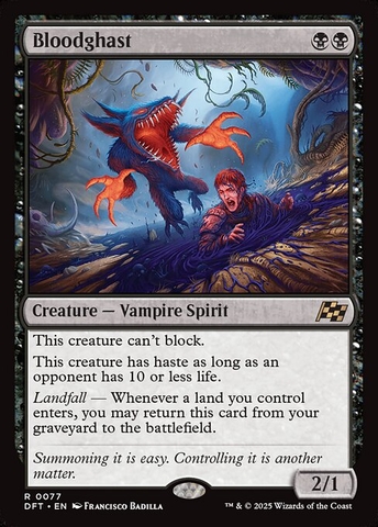 Magic: The Gathering - Aetherdrift - Bloodghast (77) Foil