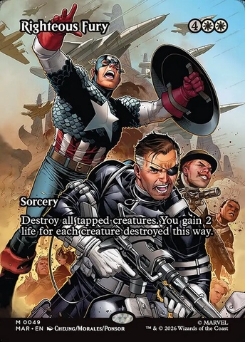 Magic: The Gathering - Marvel Universe - Righteous Fury (49) Foil