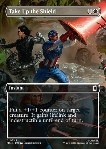 Magic: The Gathering - Marvel Super Heroes - Take Up the Shield (348)