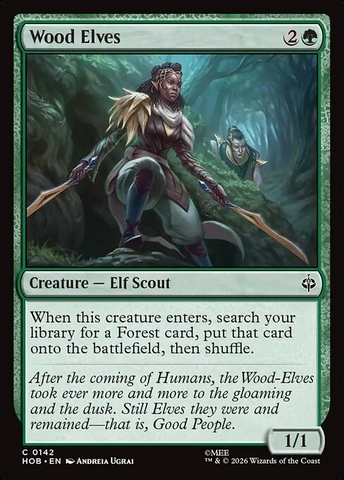 Magic: The Gathering - The Hobbit - Wood Elves (142) Foil