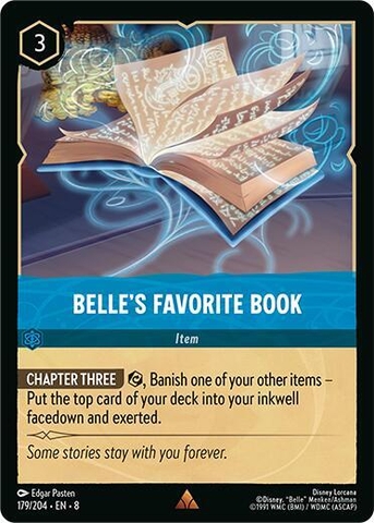 Disney Lorcana ~Reign of Jafar~ Belle's Favorite Book (179/204)