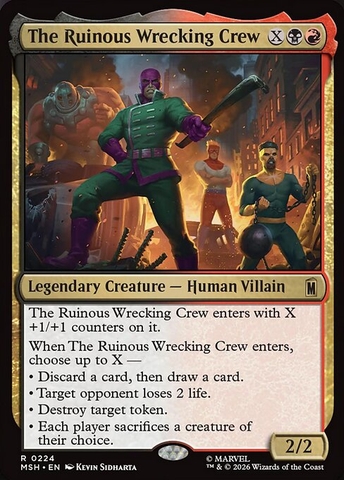 Magic: The Gathering - Marvel Super Heroes - The Ruinous Wrecking Crew (224)