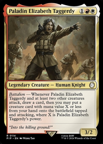 Magic: The Gathering - Fallout - Paladin Elizabeth Taggerdy (114)