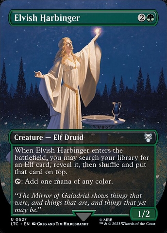 Magic: The Gathering - Tales of Middle-earth Commander - Elvish Harbinger (527) Foil