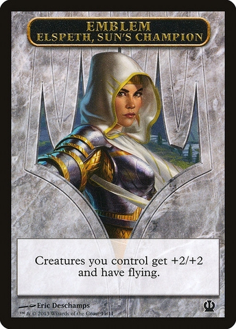 Magic: The Gathering - Theros Tokens - Elspeth, Sun's Champion Emblem (11)