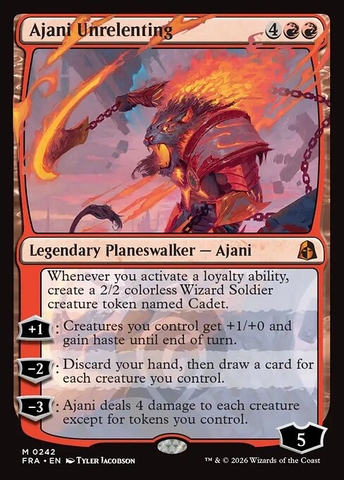 Magic: The Gathering - Reality Fracture - Ajani Unrelenting (242) Foil