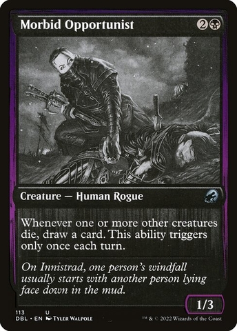 Magic: The Gathering - Innistrad: Double Feature - Morbid Opportunist (113)