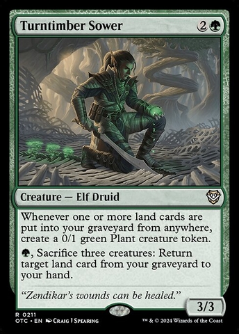 Magic: The Gathering - Outlaws of Thunder Junction Commander - Turntimber Sower (211)