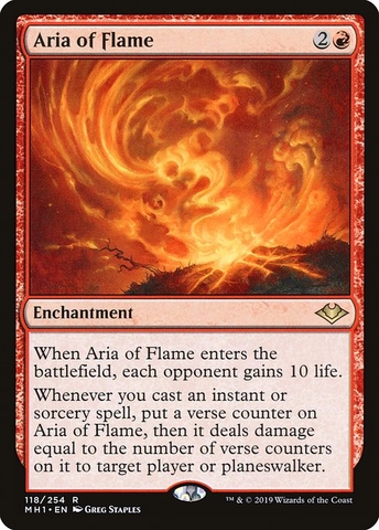 Magic: The Gathering - Modern Horizons - Aria of Flame (118)