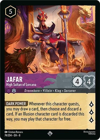 Disney Lorcana ~Reign of Jafar~ Jafar - High Sultan of Lorcana (74/204)