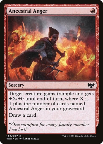 Magic: The Gathering - Innistrad: Crimson Vow - Ancestral Anger (142) Foil