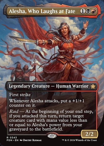 Magic: The Gathering - Foundations - Alesha, Who Laughs at Fate (343)