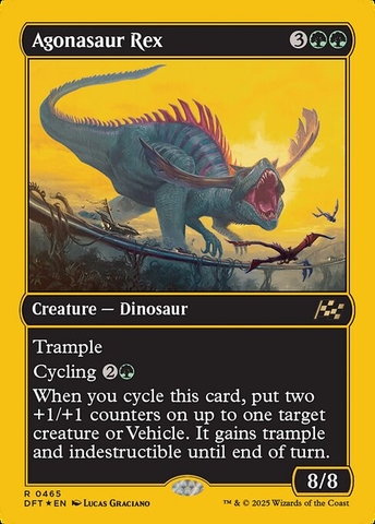 Magic: The Gathering - Aetherdrift - Agonasaur Rex (465) Foil