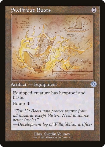 Magic: The Gathering - The Brothers' War Retro Artifacts - Swiftfoot Boots (121) Foil