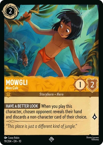Disney Lorcana ~Whispers in the Well~ Mowgli - Man Cub (19/204)
