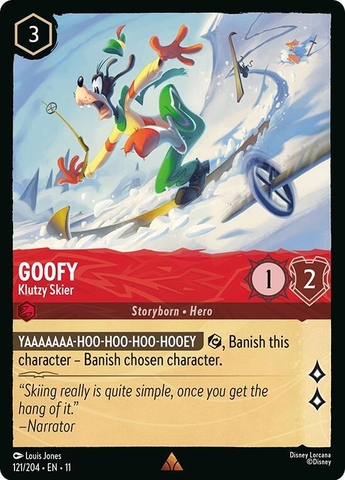 Disney Lorcana ~Winterspell~ Goofy - Klutzy Skier (121/204)