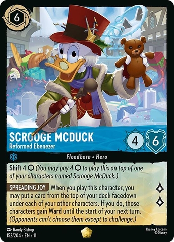 Disney Lorcana ~Winterspell~ Scrooge McDuck - Reformed Ebenezer (152/204)