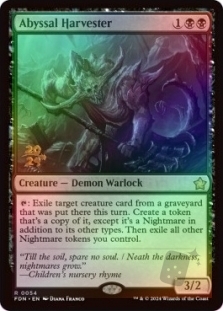 Magic the Gathering - Foundations - Abyssal Harvester FOIL Prerelease