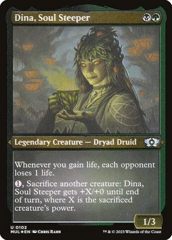 Magic: The Gathering - Multiverse Legends - Dina, Soul Steeper (102) Etched Foil