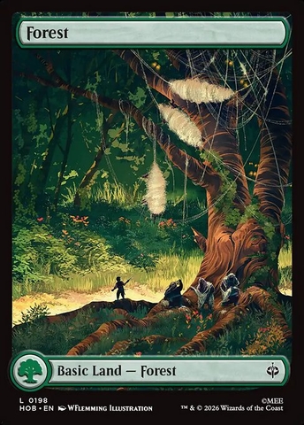 Magic: The Gathering - The Hobbit - Forest (198) Foil