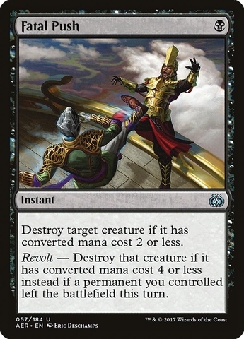 Magic the Gathering - Aether Revolt - Fatal Push