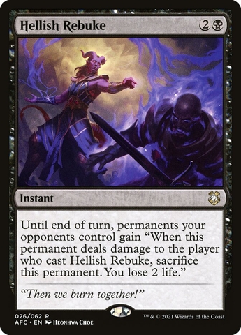 Magic the Gathering - Adventures in the Forgotten Realms Commander - Hellish Rebuke