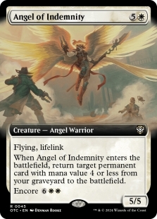 Magic the Gathering - Outlaws of Thunder Junction: Commander - Angel of Indemnity (Extended Art)