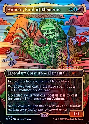 Magic the Gathering - Secret Lair - Animar, Soul of Elements (Rainbow Foil)