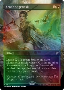 Magic the Gathering - Commander Masters - Arachnogenesis (Borderless) FOIL