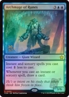 Magic the Gathering - Foundations - Archmage of Runes (Prerelease FOIL)