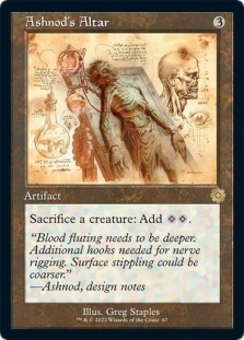Magic the Gathering - The Brothers' War Retro Artifacts - Ashnod's Altar (Schematic Art)