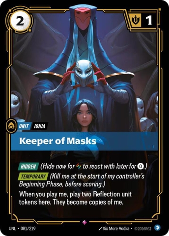Riftbound TCG - Unleashed - Keeper of Masks (081/219) Foil